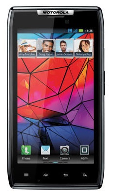 Motorola Droid Razr with the mosquito ringtone. The Droid Razr is only available from Verizon.